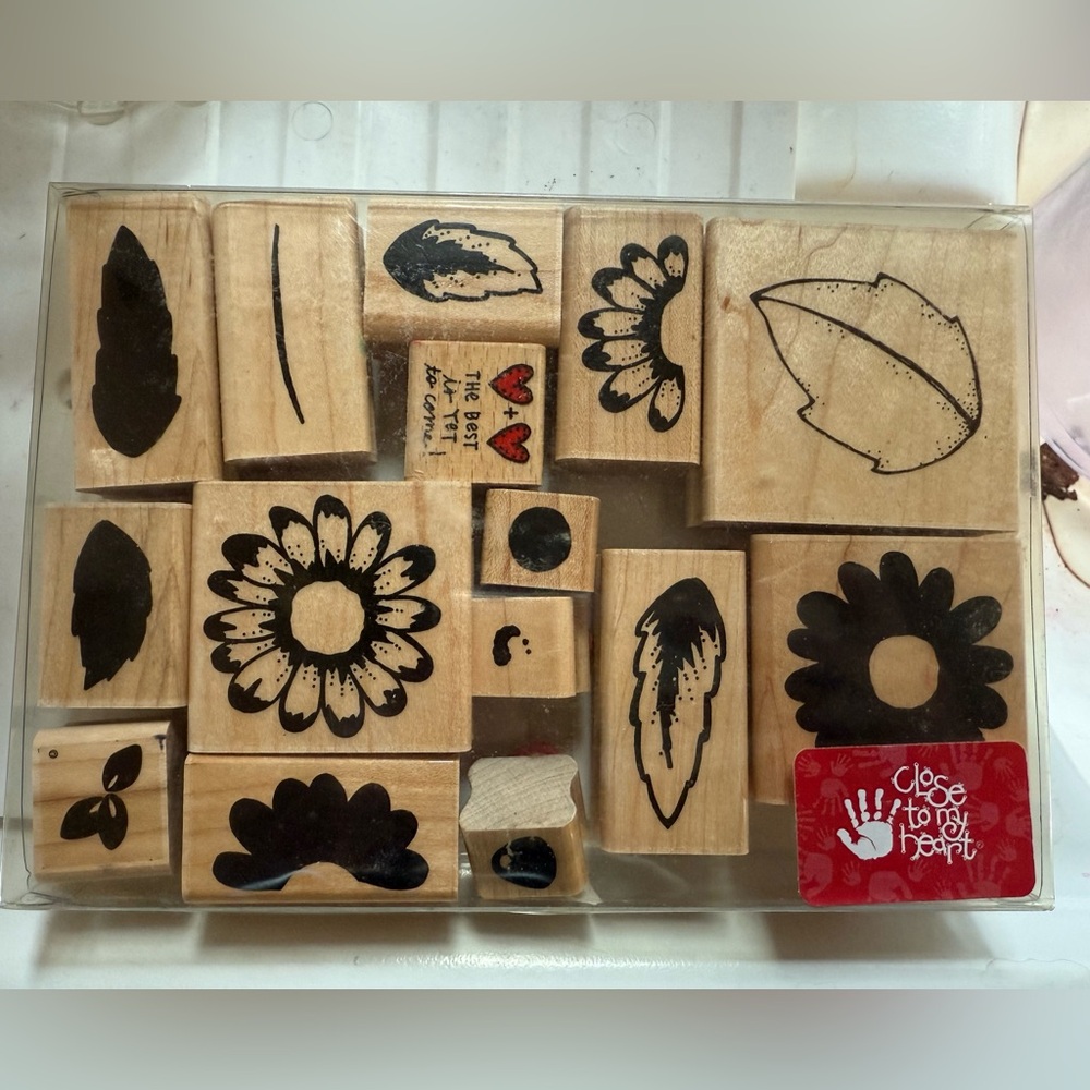 Close to My Heart Wooden Stamp Set - Assorted